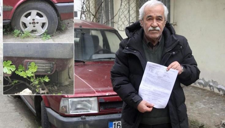 Emekli öğretmen, 17 yıldır aracını yerinden oynatamıyor