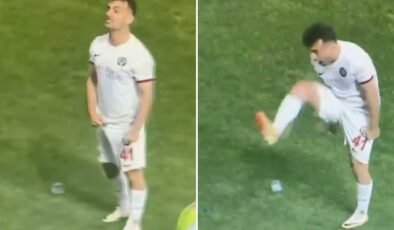 Futbolcudan tribünlere tartışma yaratan hareketler