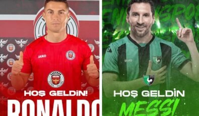 Türk kulüpleri Ronaldo ve Messi’yi transfer etti! Gerçek bambaşka çıktı