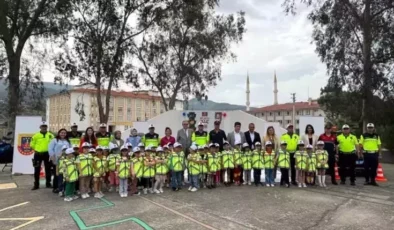 Çine’de Anaokulu Öğrencilerine Trafik Eğitimi Verildi